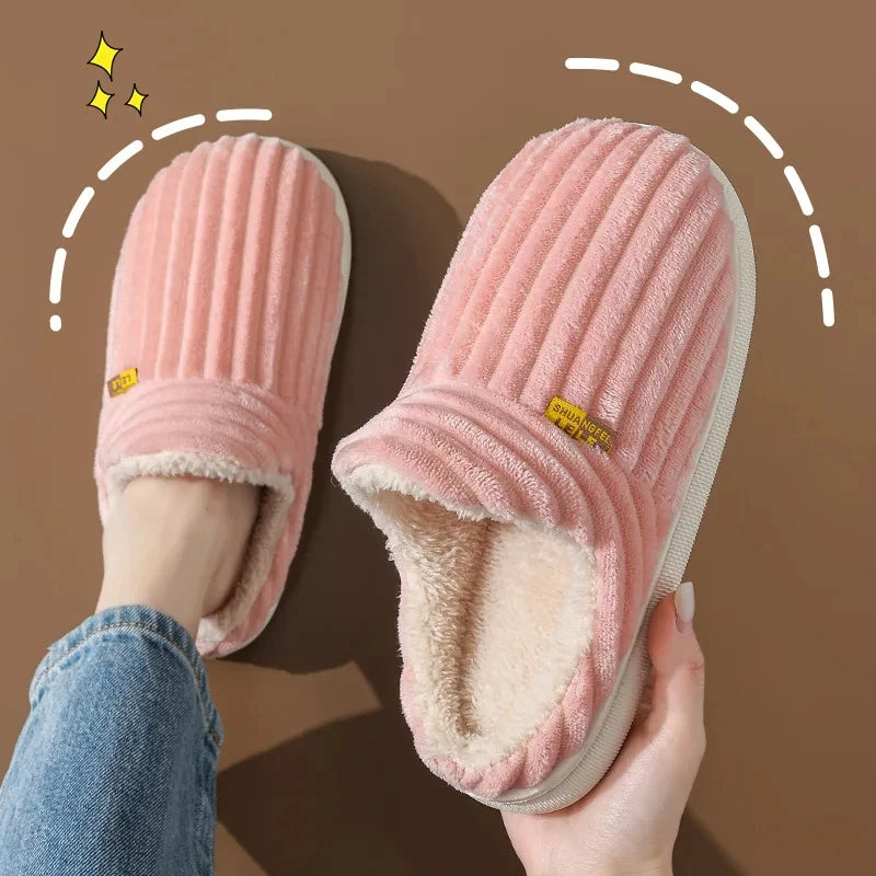 Evshine Women’s Plush Furry Winter Slippers