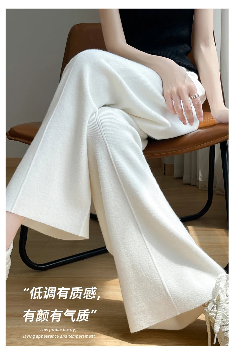 Women's High-Waist Cashmere Sports Pants