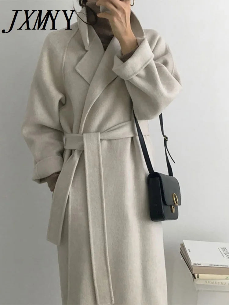 French Lazy Style Woolen Coat