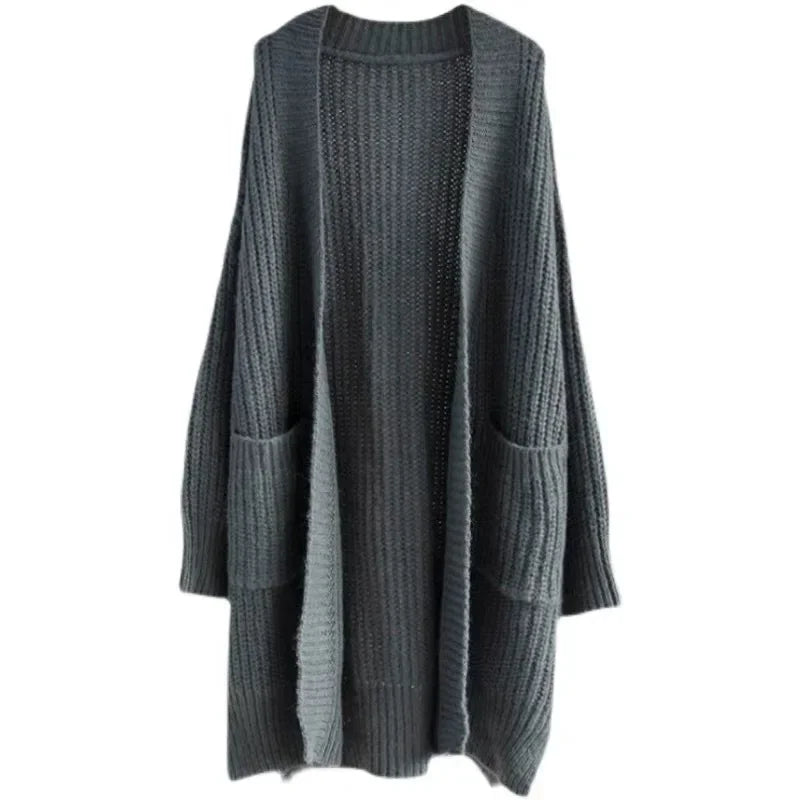 Elegant Long Knitted Cardigan for Women