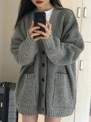 Switch Autumn Winter Women’s V-Neck Loose Cardigan 2 image