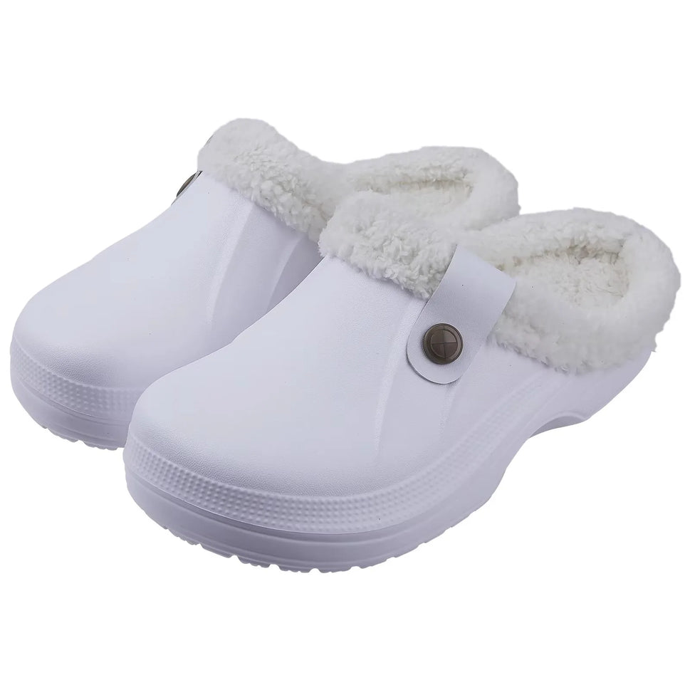 Crestar Memory Foam Fur Lined Clogs