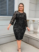 Switch Plus Size Sequin Mesh Party Dress 2 image