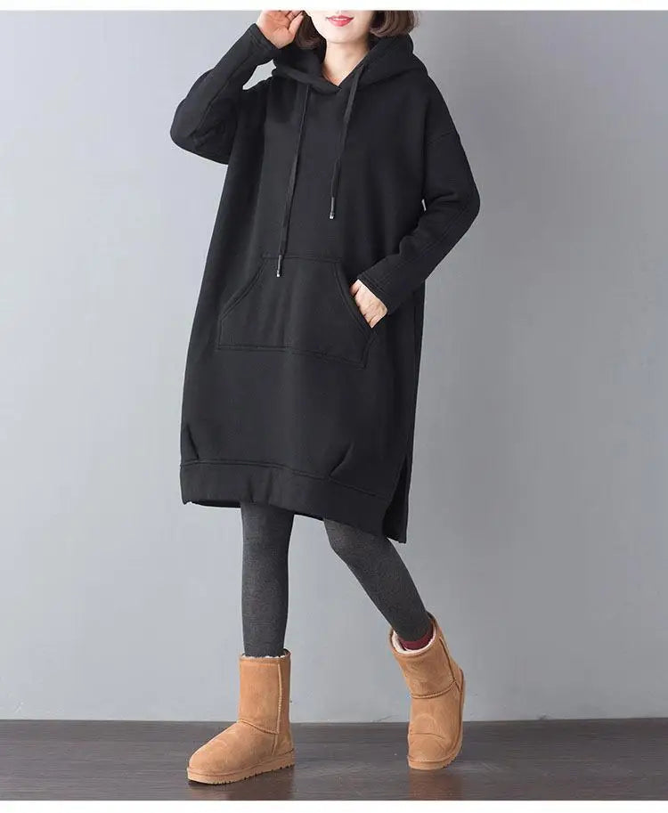 Autumn Winter Thick Hoodies Sweatshirts for Women