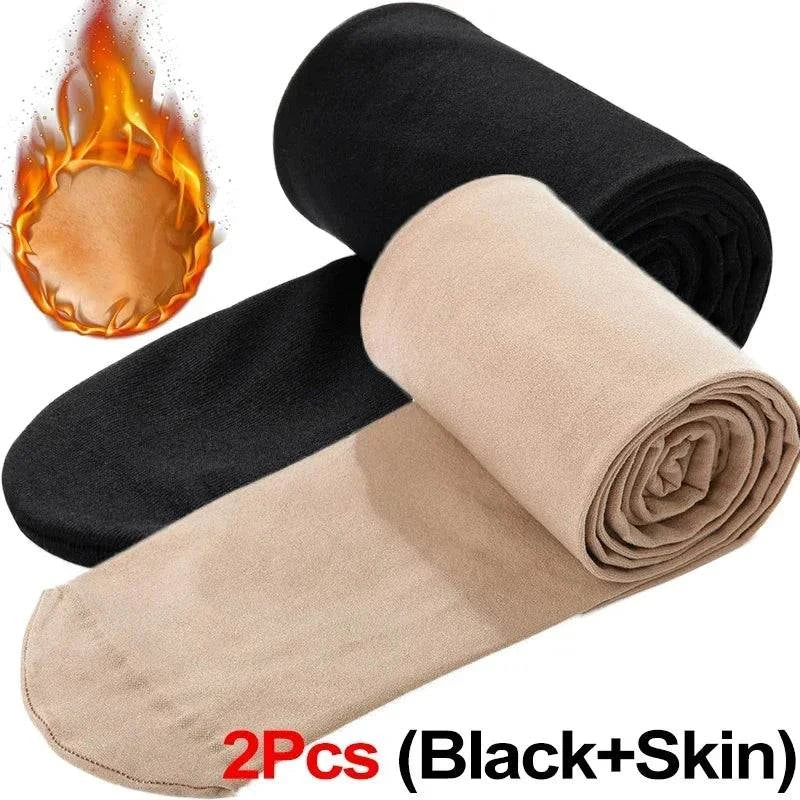 Women’s Thermal Stockings – Winter Warm Elastic Slim Fleece Tights