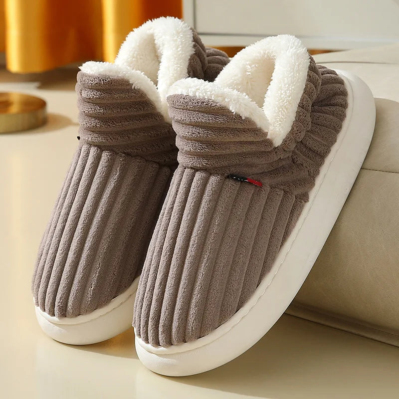 Evshine Women’s Plush Furry Winter Slippers