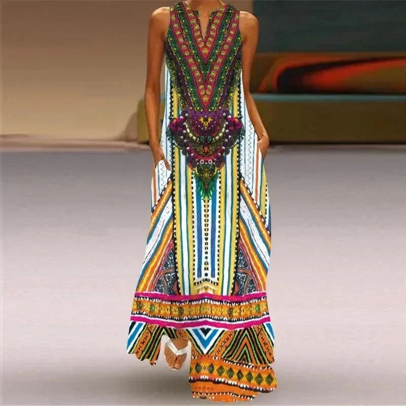 Boho Vintage Maxi Dress