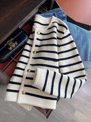 Switch Trendy Stripe Knitted Cardigan for Women 1 image