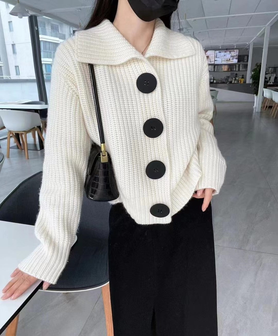 Cozy Chunky Knit Cardigan Jacket for Women