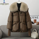 Switch Women&#39;s Cotton Coat with Fur Collar 1 image