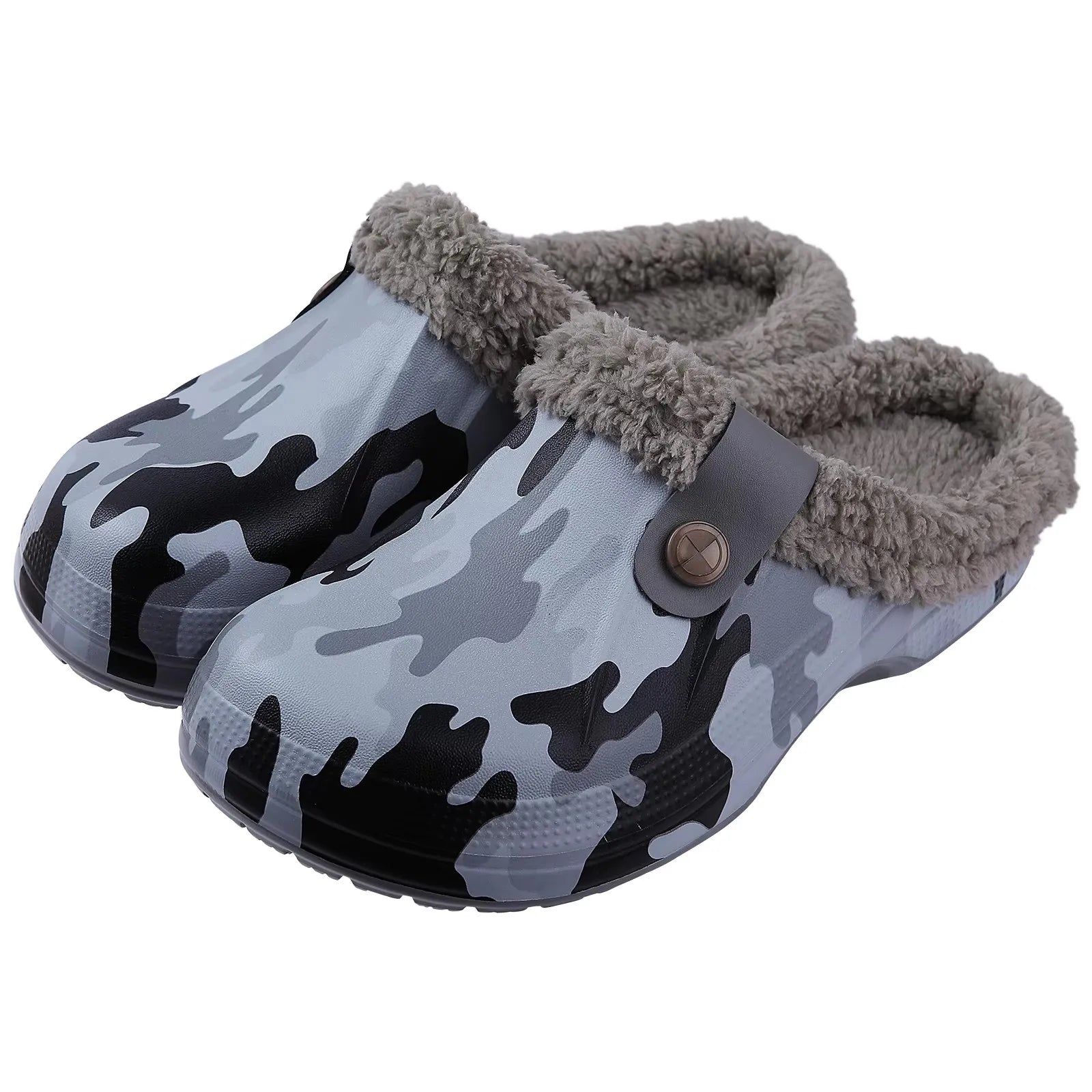 Crestar Memory Foam Fur Lined Clogs