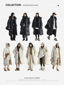 Switch Women&#39;s long down overcoat collection for autumn and winter 2023 featuring thick, soft, warm jackets in solid colors. 2 image