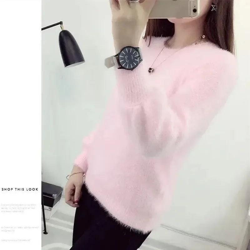 Women’s Puff Sleeve Knitted Sweater