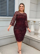 Switch Plus Size Sequin Mesh Party Dress 1 image