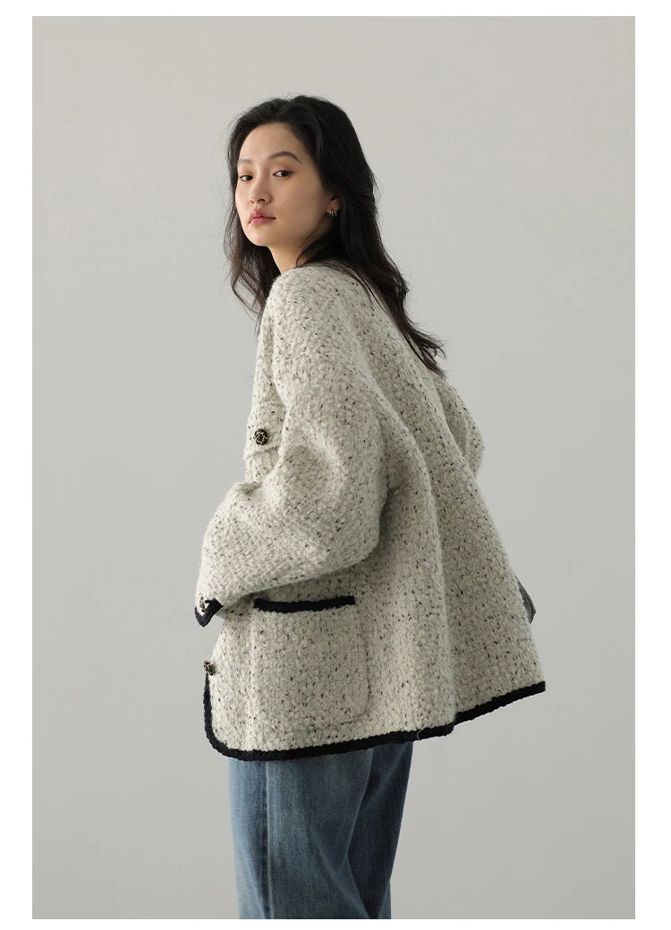 CHIC VEN Women's Woolen Coat - Autumn Winter