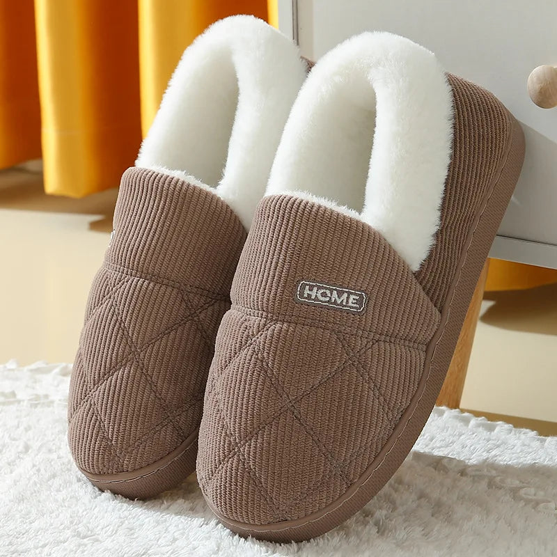 Evshine Women’s Plush Furry Winter Slippers