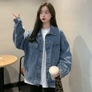 Switch Women&#39;s Loose Denim Coat – Korean Style Casual Jean Jacket 1 image