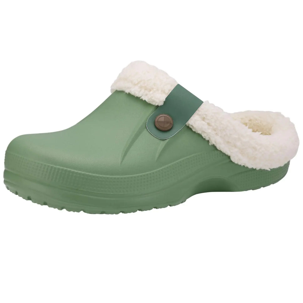 Crestar Memory Foam Fur Lined Clogs