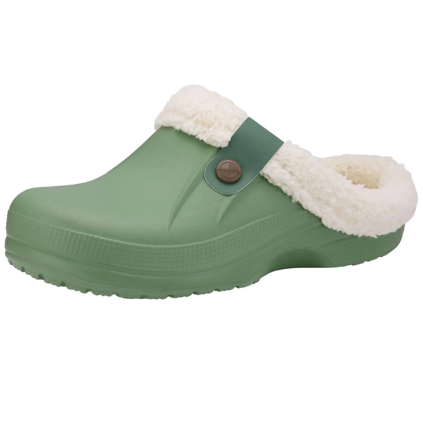 Crestar Women Fur-Lined Waterproof Winter Slippers