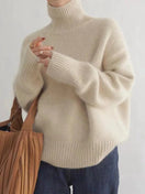 Switch luxury cashmere women&#39;s turtleneck sweater winter jumper 1 image