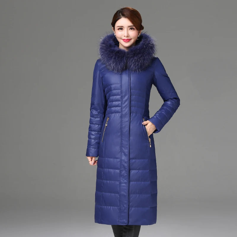 Shengyu Boya Over-The-Knee Long Down Jacket