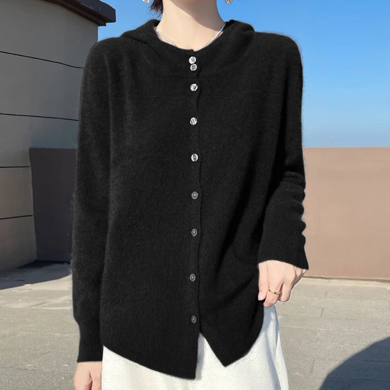 Fall/Winter  Women's Pure Wool Cardigan