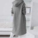 Switch Oversized Loose Zip Sweatshirt with Tie Collar 2 image