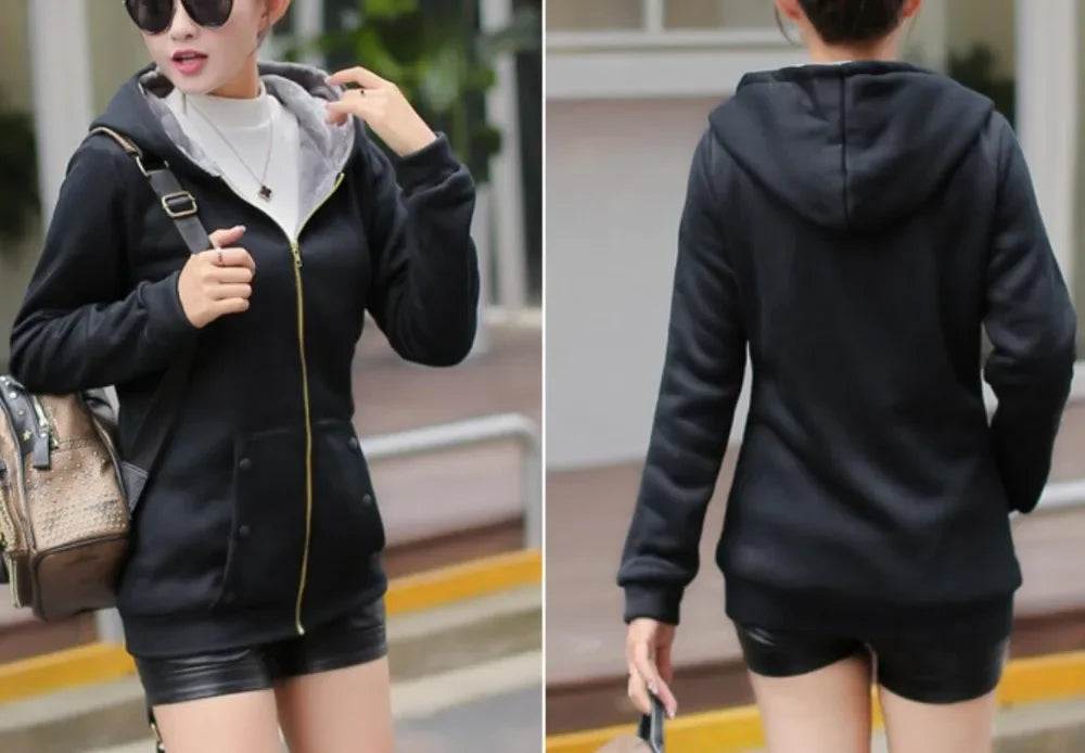 Women Hoodies Sweatshirt Casual Coat