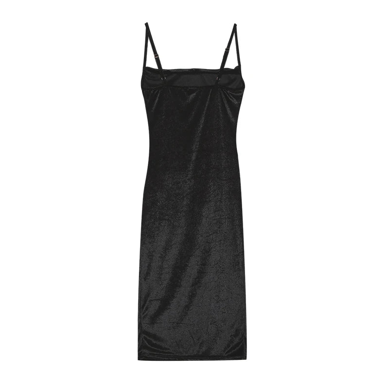 Elegant Slim Slit Halter Dress