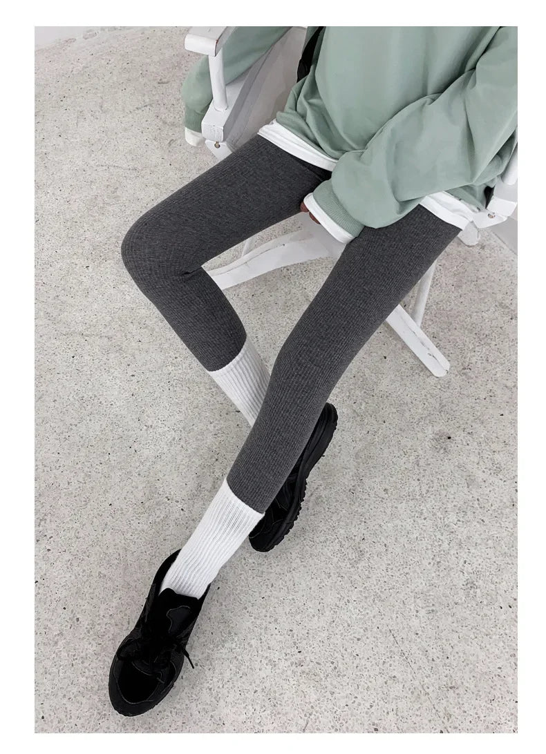 High Waist Warm Winter Skinny Pants - Alfadarling