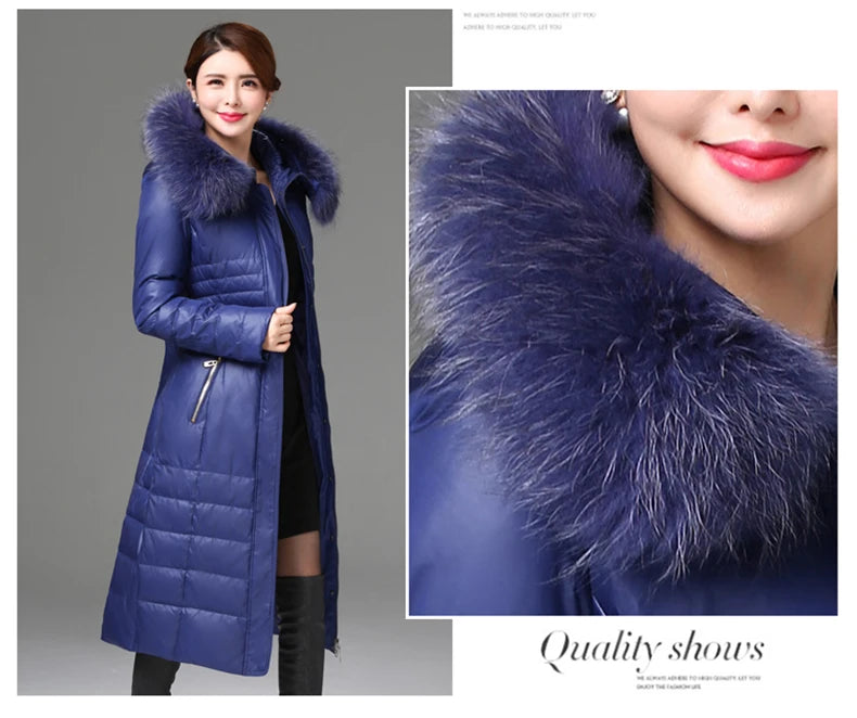 Shengyu Boya Over-The-Knee Long Down Jacket