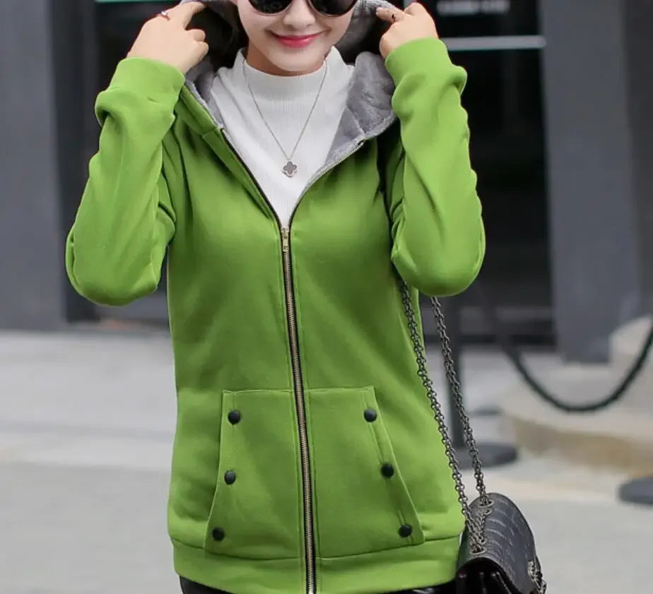 Women Hoodies Sweatshirt Casual Coat