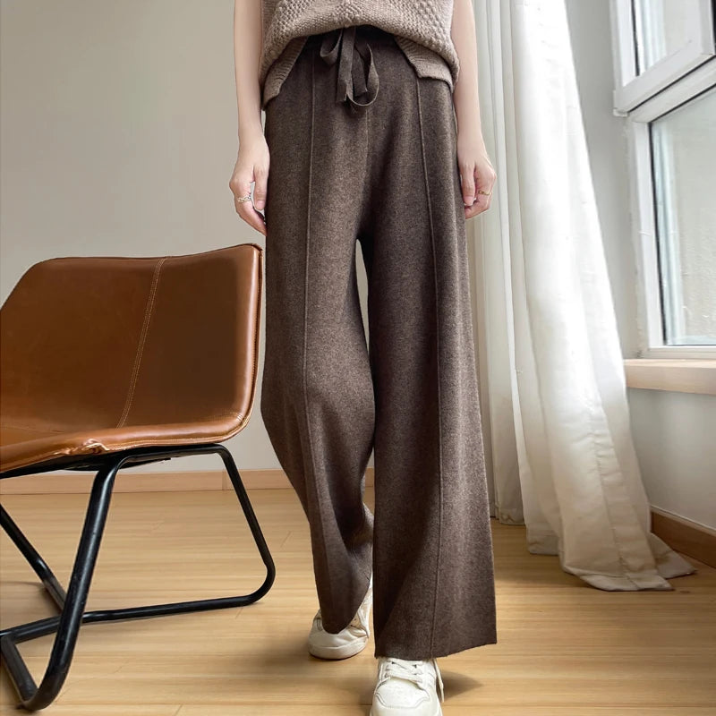 Women's High-Waist Cashmere Sports Pants