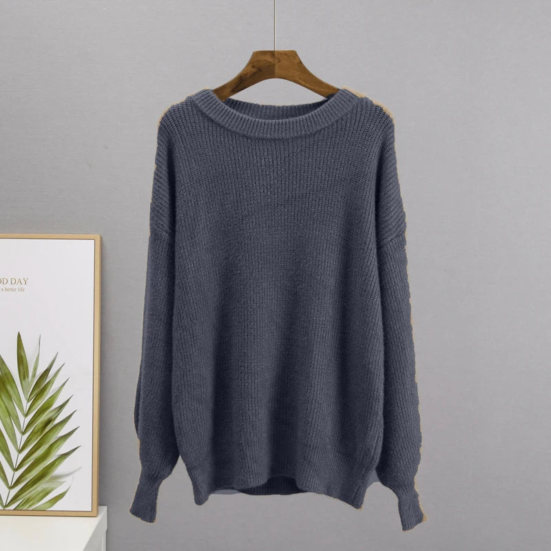 Hirsionsan Soft Loose Knitted Cashmere Sweaters for Women