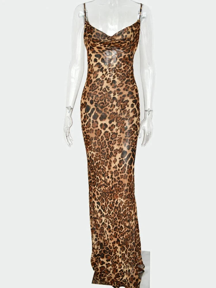 Julissa Mo Leopard Print Bodycon Dress