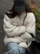 Switch Fashion Warm Fluffy Faux Fur Coat 1 image