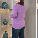 Switch Plus Size Hollow Neck Sweater - Autumn Winter Knitwear 2 image