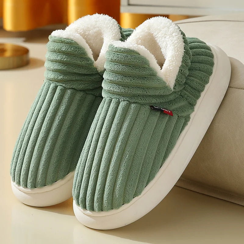 Evshine Women’s Plush Furry Winter Slippers