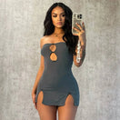 Switch Sexy off Shoulder Strapless Skinny Night Dress 2 image