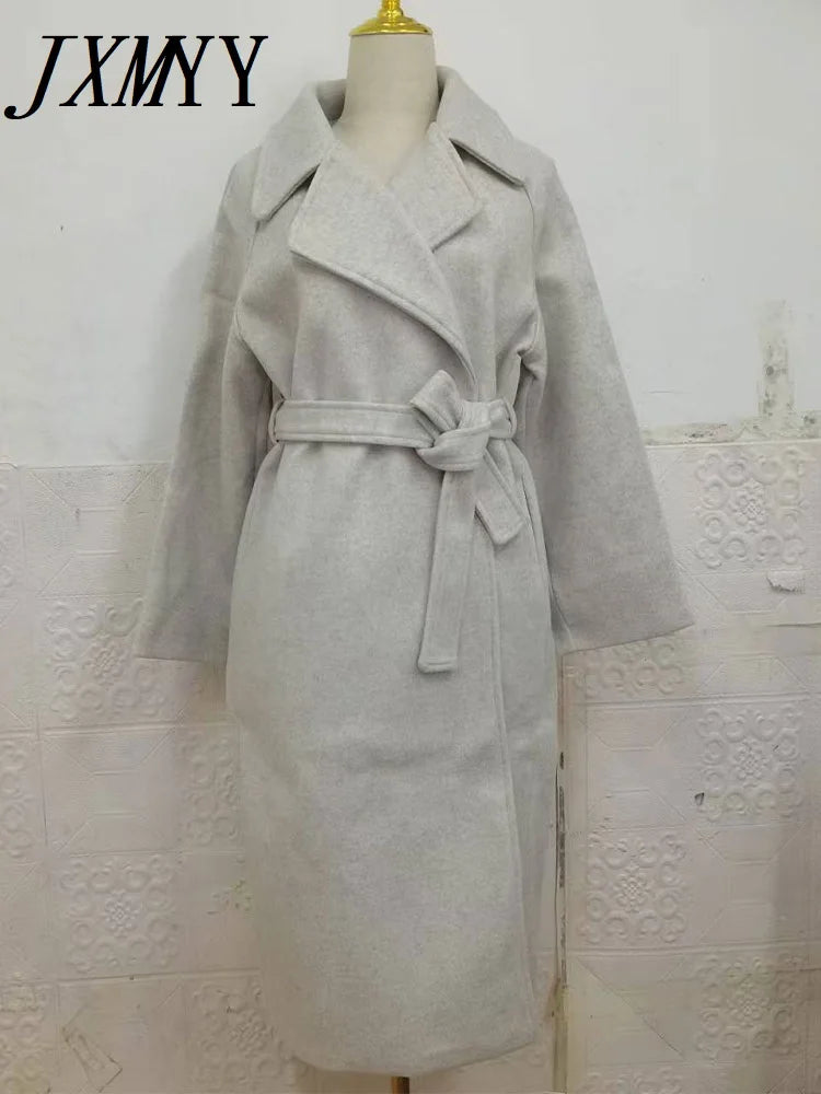 French Lazy Style Woolen Coat