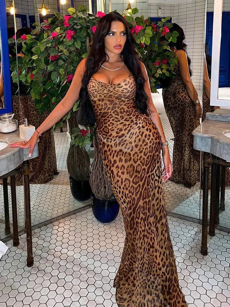 Julissa Mo Leopard Print Bodycon Dress