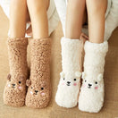 Switch Women&#39;s Plush Non-Slip Coral Fleece Floor Socks | Alfadarling 1 image