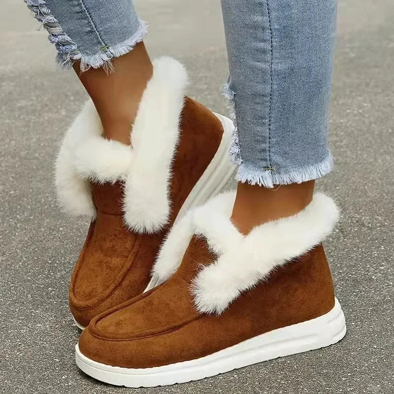 Cozy Suede Ankle Boots for Women | Alfadarling