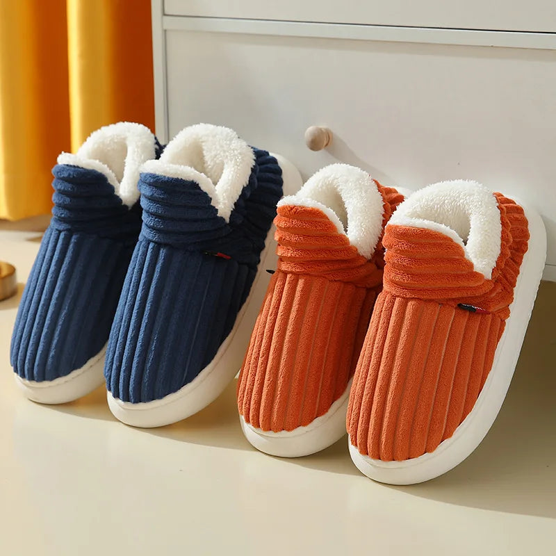 Evshine Women’s Plush Furry Winter Slippers