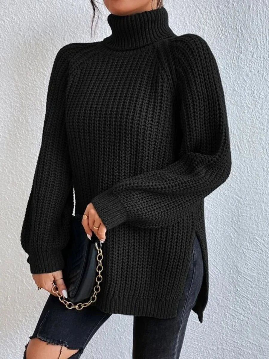 Elegant Oversized Winter Turtleneck Sweater