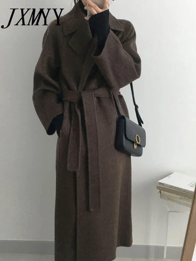 French Lazy Style Woolen Coat