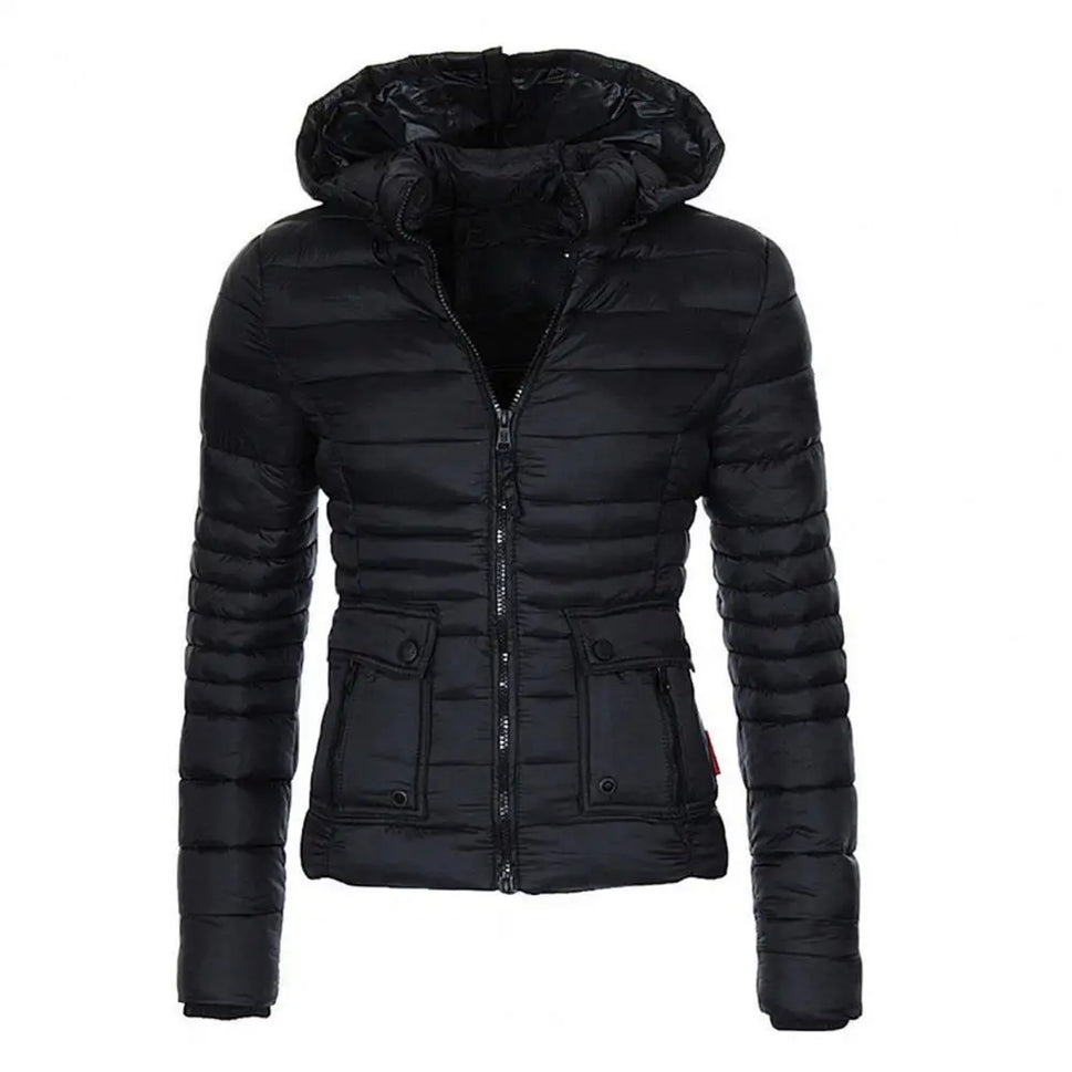 Cotton Padded Parka Women Jacket - Warm & Stylish Winter Outwear