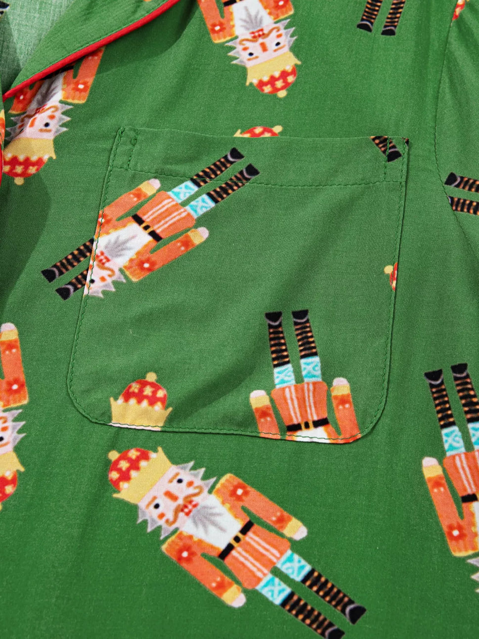 Christmas Nutcracker Button Up Top and Shorts Lounge Set