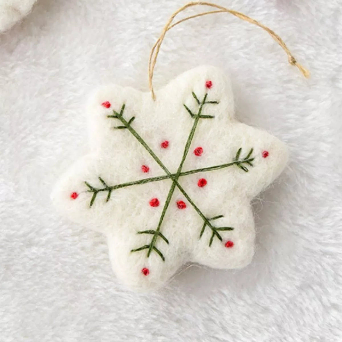 Christmas Felt Snowflake Ornament