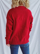 Switch Contrast Star Round Neck Long Sleeve Sweater 2 image